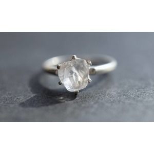 alternative raw diamond engagement ring raw crystal size 4 5 6 7 8 8 9 1…